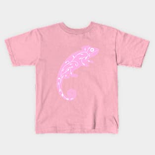 Pink Chameleon Kids T-Shirt